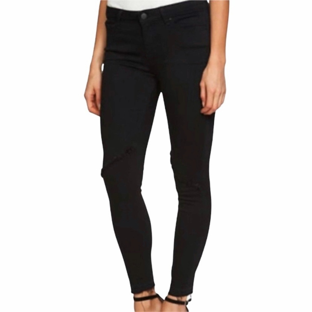 1. STATE Black Frayed Superwash Fringe Jeans 26 - Picture 1 of 9